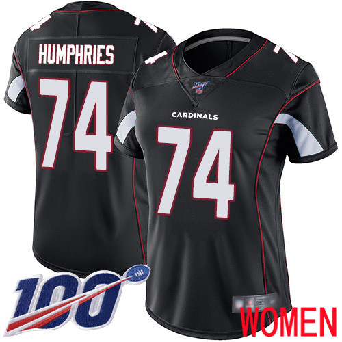 Arizona Cardinals Limited Black Women D.J. Humphries Alternate Jersey NFL Football #74 100th Season Vapor Untouchable->women nfl jersey->Women Jersey